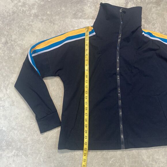 No Ka OI Jacket Womens M/L Vertical Zip Up Streetwear Atheleisure Black‎ Strip - Picture 6 of 16